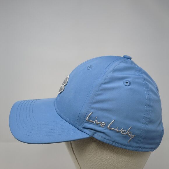 Black Clover Toggle Back Hat Blue One Size Adjustable Solid Live Lucky - Picture 4 of 9